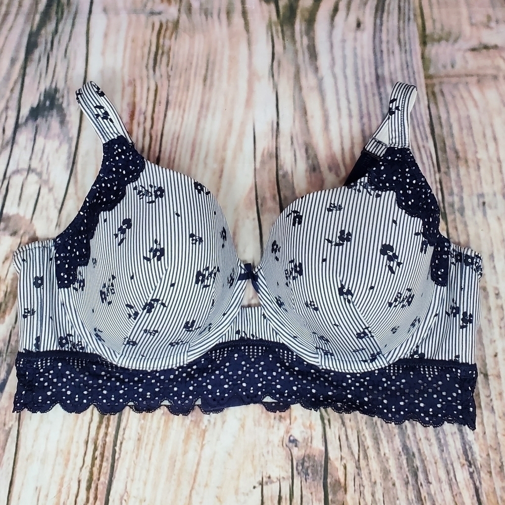 Cacique Longline Lace Lightly Lined T-Shirt Bra 42D